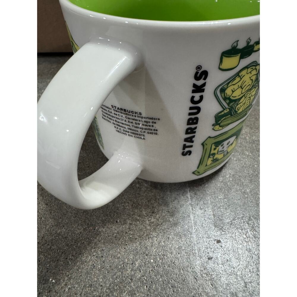 Starbucks Been There Series Mexico Coffee Mug 14oz BWB24 Green Interior 3.5"Tall - Picture 3 of 5